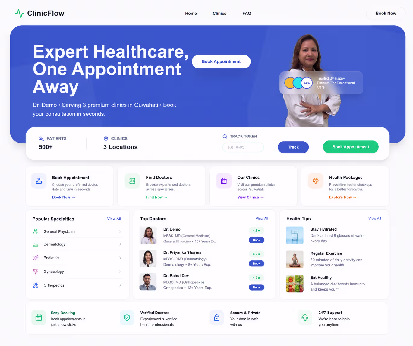ClinicFlow — Medical Digital Infrastructure